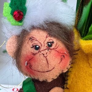 Annalee 4” Merry Christmas Monkey Ornament (2008)